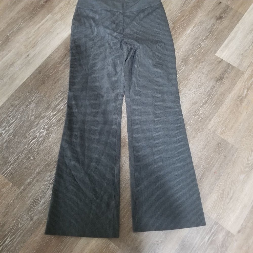 Antonio Melani 8 Gray Pinstripe Dress Pants